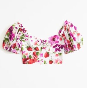 Drama Puff Sleeve Sweetheart Set